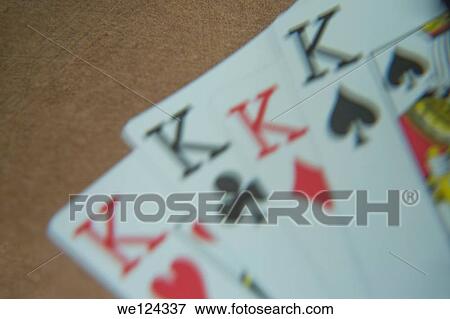 Close-up of four Kings playing cards. View Large Photo Image Stock Photo - Close-up of four Kings playing cards.. Fotosearch