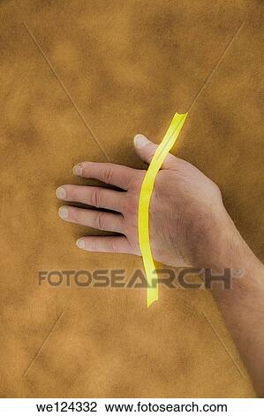 Man's hand taped to a table. View Large Photo Image Stock Image - Man's hand taped to a table.. Fotosearch