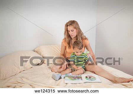 Stock Photography - Mother and her young son.. Fotosearch