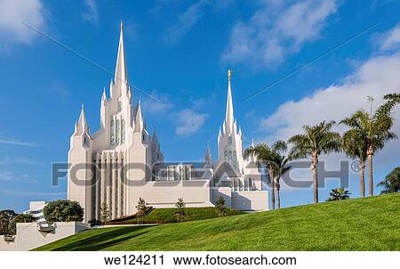 San Diego Mormon Temple at La Jolla, California, USA. View Large Photo Image Stock Image - San Diego Mormon Temple at La Jolla, California, USA.. Fotosearch
