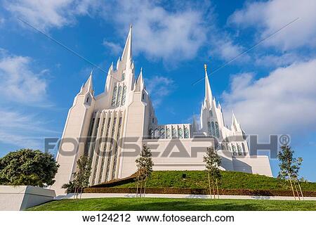 San Diego Mormon Temple at La Jolla, California, USA. View Large Photo Image Stock Image - San Diego Mormon Temple at La Jolla, California, USA.. Fotosearch
