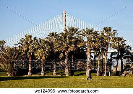 Stock Photograph - Vasco da Gama Bridge. Lisbon. Portugal.. Fotosearch