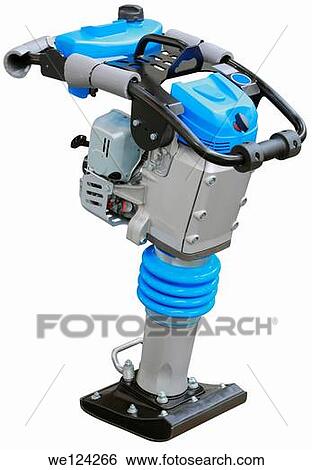 Vibratory Rammer Soil Compactor Isolated with Clipping Path. View Large Photo Image Stock Photograph - Vibratory Rammer Soil Compactor Isolated with Clipping Path.. Fotosearch
