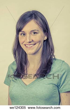 Stock Photography - Young woman posing.. Fotosearch