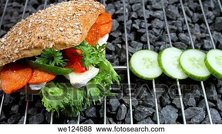 Fresh Sandwich with cucumber, lettuce, tomato, cheese and bread. View Large Photo Image Stock Photo - Fresh Sandwich with cucumber, lettuce, tomato, cheese and bread.. Fotosearch