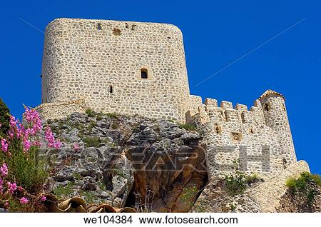 12th century Moorish castle Olvera, Pueblos Blancos ´white towns´, Cádiz province, Andalusia, Spain View Large Photo Image Picture - 12th century Moorish castle Olvera, Pueblos Blancos ´white towns´, Cádiz province, Andalusia, Spain. Fotosearch