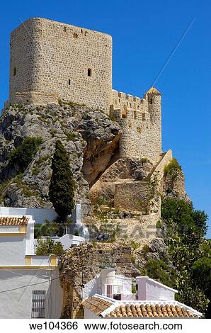 12th century Moorish castle Olvera, Pueblos Blancos ´white towns´, Cádiz province, Andalusia, Spain View Large Photo Image Stock Photograph - 12th century Moorish castle Olvera, Pueblos Blancos ´white towns´, Cádiz province, Andalusia, Spain. Fotosearch