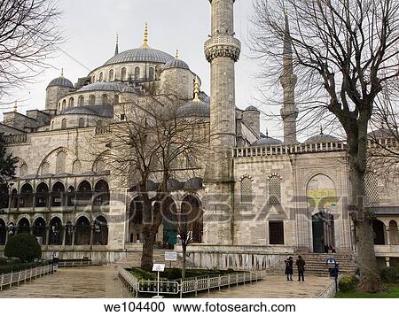 Blue Mosque or Sultan Ahmed Mosque Turkish: Sultanahmet Camii Exterior view Istambul, Turkey View Large Photo Image Stock Image - Blue Mosque or Sultan Ahmed Mosque Turkish: Sultanahmet Camii Exterior view Istambul, Turkey. Fotosearch