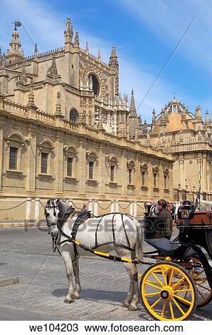 Cathedral, Seville, Andalusia, Spain View Large Photo Image Stock Image - Cathedral, Seville, Andalusia, Spain. Fotosearch