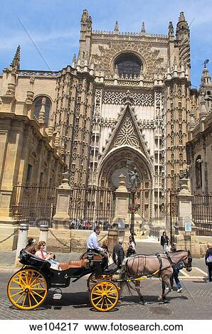 Cathedral, Seville, Andalusia, Spain View Large Photo Image Stock Photo - Cathedral, Seville, Andalusia, Spain. Fotosearch