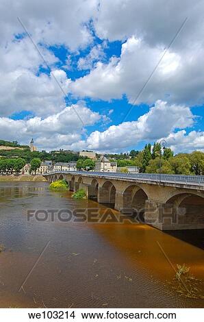 Chinon Castle and Vienne River, Chinon, Indre-et-Loire, Loire Valley, France View Large Photo Image Picture - Chinon Castle and Vienne River, Chinon, Indre-et-Loire, Loire Valley, France. Fotosearch