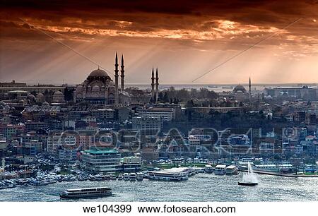 City eyesight Istambul, Turkey View Large Photo Image Stock Photo - City eyesight Istambul, Turkey. Fotosearch