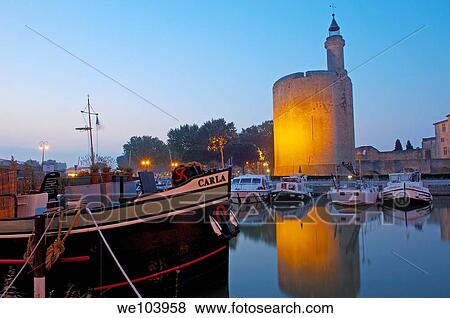 Constance Tower at Dawn Aigues Mortes Petit Camargue, Gard department Languedoc- Roussillon region, France View Large Photo Image Stock Photo - Constance Tower at Dawn Aigues Mortes Petit Camargue, Gard department Languedoc- Roussillon region, France. Fotosearch