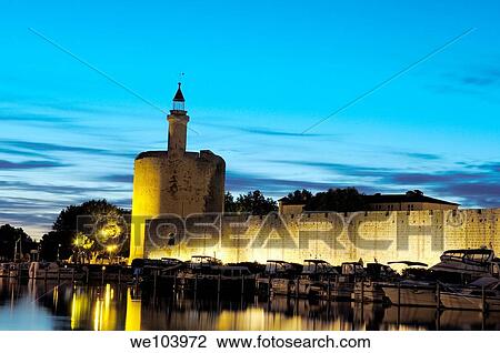 Constance Tower at Dusk Aigues Mortes Petit Camargue, Gard department Languedoc- Roussillon region, France View Large Photo Image Stock Image - Constance Tower at Dusk Aigues Mortes Petit Camargue, Gard department Languedoc- Roussillon region, France. Fotosearch