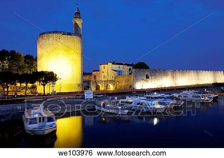 Constance Tower at Dusk Aigues Mortes Petit Camargue, Gard department Languedoc- Roussillon region, France View Large Photo Image Stock Photograph - Constance Tower at Dusk Aigues Mortes Petit Camargue, Gard department Languedoc- Roussillon region, France. Fotosearch