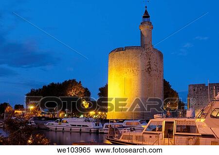 Constance Tower at Dusk Aigues Mortes Petit Camargue, Gard department Languedoc- Roussillon region, France View Large Photo Image Stock Photography - Constance Tower at Dusk Aigues Mortes Petit Camargue, Gard department Languedoc- Roussillon region, France. Fotosearch