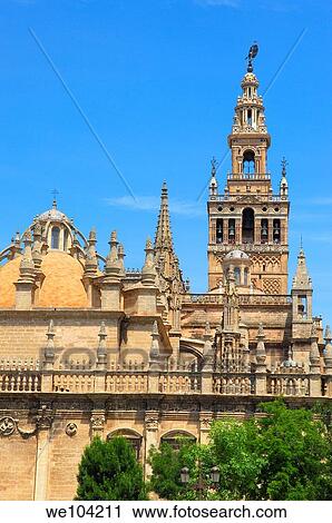 Giralda tower, Seville, Andalusia, Spain View Large Photo Image Stock Image - Giralda tower, Seville, Andalusia, Spain. Fotosearch