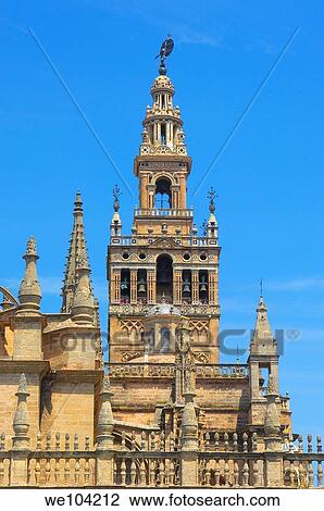 Giralda tower, Seville, Andalusia, Spain View Large Photo Image Stock Image - Giralda tower, Seville, Andalusia, Spain. Fotosearch