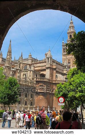 Giralda tower, Seville, Andalusia, Spain View Large Photo Image Stock Image - Giralda tower, Seville, Andalusia, Spain. Fotosearch
