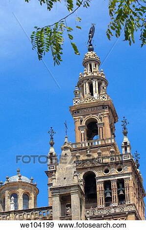 Giralda tower, Seville, Andalusia, Spain View Large Photo Image Stock Photo - Giralda tower, Seville, Andalusia, Spain. Fotosearch