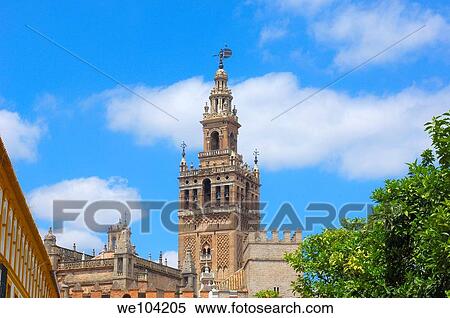 Giralda tower, Seville, Andalusia, Spain View Large Photo Image Stock Photography - Giralda tower, Seville, Andalusia, Spain. Fotosearch