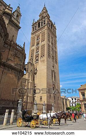 Giralda tower, Seville, Andalusia, Spain View Large Photo Image Stock Photography - Giralda tower, Seville, Andalusia, Spain. Fotosearch