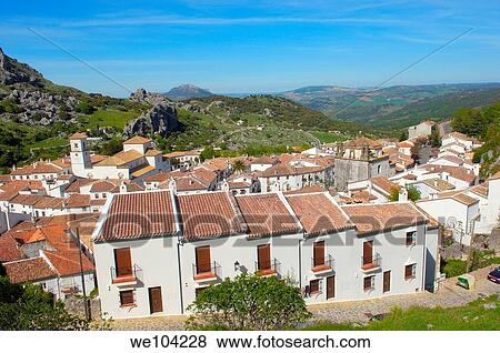 Grazalema, ´Pueblos Blancos´ (white towns), Sierra de Grazalema Natural Park, Cadiz province, Andalusia, Spain View Large Photo Image Stock Photo - Grazalema, ´Pueblos Blancos´ (white towns), Sierra de Grazalema Natural Park, Cadiz province, Andalusia, Spain. Fotosearch