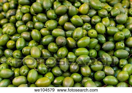 Green olives View Large Photo Image Stock Photo - Green olives. Fotosearch
