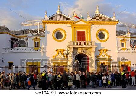 La Maestranza bullring, Seville, Andalusia, Spain View Large Photo Image Stock Image - La Maestranza bullring, Seville, Andalusia, Spain. Fotosearch