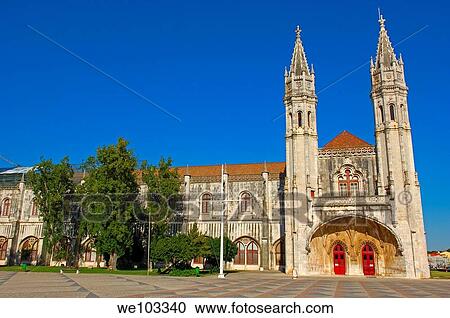 Stock Image - Museu de Marinha ´Naval Museum´ Mosteiro dos Jeronimos, Monastery of the Hieronymites UNESCO World Heritage Site, Belem Lisbon Portugal. Fotosearch