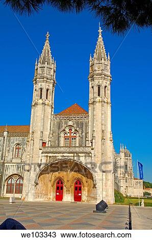 Stock Image - Museu de Marinha ´Naval Museum´ Mosteiro dos Jeronimos, Monastery of the Hieronymites UNESCO World Heritage Site, Belem Lisbon Portugal. Fotosearch