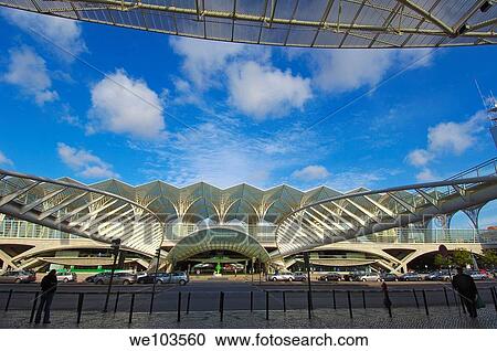 Oriente railway station by Santiagio Calatrava, Gare do Oriente at parque das naçoes, site expo 98, Lisbon, Portugal, Europe View Large Photo Image Stock Image - Oriente railway station by Santiagio Calatrava, Gare do Oriente at parque das naçoes, site expo 98, Lisbon, Portugal, Europe. Fotosearch