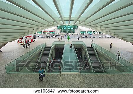 Oriente railway station by Santiagio Calatrava, Gare do Oriente at parque das naçoes, site expo 98, Lisbon, Portugal, Europe View Large Photo Image Stock Photo - Oriente railway station by Santiagio Calatrava, Gare do Oriente at parque das naçoes, site expo 98, Lisbon, Portugal, Europe. Fotosearch