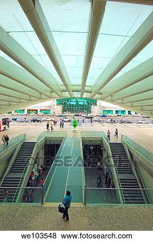 Oriente railway station by Santiagio Calatrava, Gare do Oriente at parque das naçoes, site expo 98, Lisbon, Portugal, Europe View Large Photo Image Stock Photo - Oriente railway station by Santiagio Calatrava, Gare do Oriente at parque das naçoes, site expo 98, Lisbon, Portugal, Europe. Fotosearch