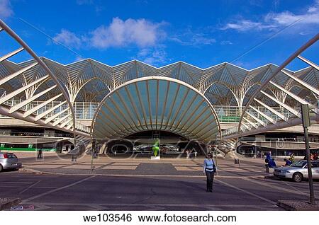 Oriente railway station by Santiagio Calatrava, Gare do Oriente at parque das naçoes, site expo 98, Lisbon, Portugal, Europe View Large Photo Image Stock Photograph - Oriente railway station by Santiagio Calatrava, Gare do Oriente at parque das naçoes, site expo 98, Lisbon, Portugal, Europe. Fotosearch