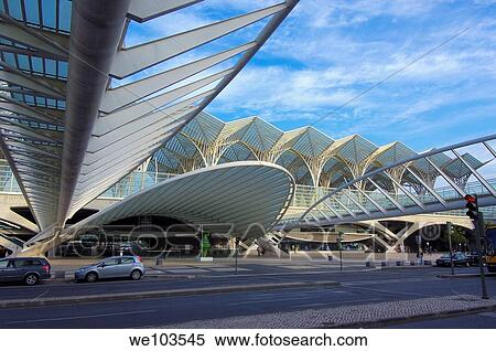 Oriente railway station by Santiagio Calatrava, Gare do Oriente at parque das naçoes, site expo 98, Lisbon, Portugal, Europe View Large Photo Image Stock Photography - Oriente railway station by Santiagio Calatrava, Gare do Oriente at parque das naçoes, site expo 98, Lisbon, Portugal, Europe. Fotosearch