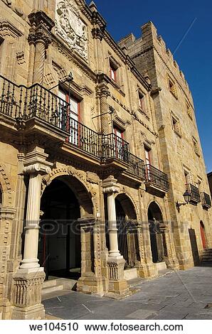 Stock Image - Revillagigedo Palace built early 18th century, now International Centre of Contemporary Art Gijón Asturias, Spain. Fotosearch