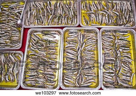 Sardines in olive oil View Large Photo Image Stock Photo - Sardines in olive oil. Fotosearch