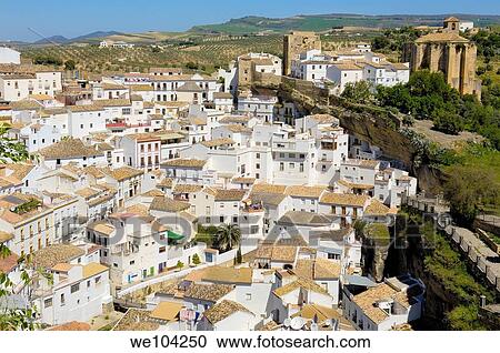 Setenil de las Bodegas, ´Pueblos Blancos´ (white towns), Cadiz province, Andalusia, Spain View Large Photo Image Stock Image - Setenil de las Bodegas, ´Pueblos Blancos´ (white towns), Cadiz province, Andalusia, Spain. Fotosearch