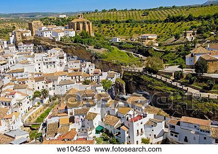 Setenil de las Bodegas, ´Pueblos Blancos´ (white towns), Cadiz province, Andalusia, Spain View Large Photo Image Stock Image - Setenil de las Bodegas, ´Pueblos Blancos´ (white towns), Cadiz province, Andalusia, Spain. Fotosearch