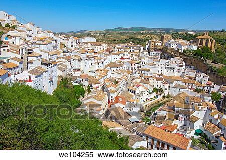Setenil de las Bodegas, ´Pueblos Blancos´ (white towns), Cadiz province, Andalusia, Spain View Large Photo Image Stock Photography - Setenil de las Bodegas, ´Pueblos Blancos´ (white towns), Cadiz province, Andalusia, Spain. Fotosearch