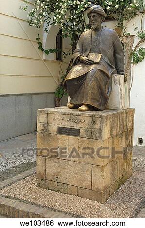 Statue of Jewish philosopher, theologian and physician Maimonides in the ´judería´ Jewish quarter, Cordoba Andalucia, Spain View Large Photo Image Stock Photograph - Statue of Jewish philosopher, theologian and physician Maimonides in the ´judería´ Jewish quarter, Cordoba Andalucia, Spain. Fotosearch