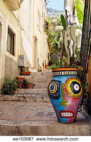 Taormina, exhibition View Large Photo Image Stock Photo - Taormina, exhibition. Fotosearch