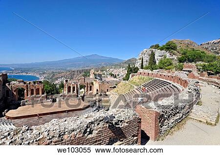 Stock Photography - Taormina, greek teater. Fotosearch