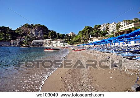 Taormina, Mazzarò View Large Photo Image Stock Photo - Taormina, Mazzarò. Fotosearch