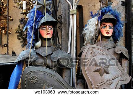 Stock Image - Taormina, Puppet. Fotosearch
