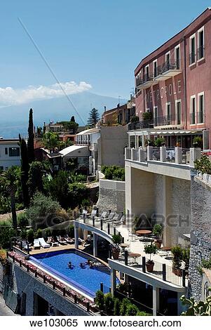Taormina View Large Photo Image Stock Photography - Taormina. Fotosearch