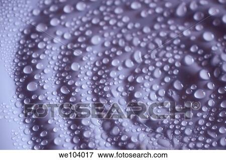 Water droplets on the a blue plastic surface View Large Photo Image Stock Photo - Water droplets on the a blue plastic surface. Fotosearch