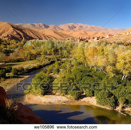 Ait Arbi Kasbah ruins along Wadi Dades in the Dades Gorge of the High Atlas mountains Morocco View Large Photo Image Stock Photograph - Ait Arbi Kasbah ruins along Wadi Dades in the Dades Gorge of the High Atlas mountains Morocco. Fotosearch