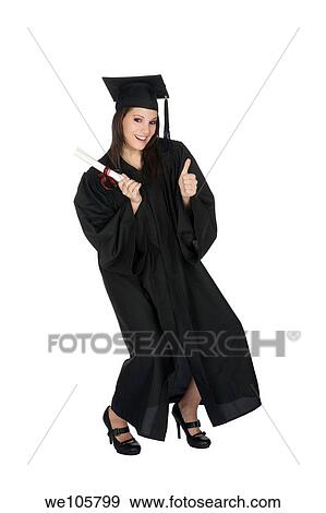 black academic gown